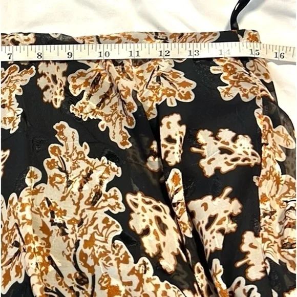 🔥Gianni Bini Marisol Jacquard Amber Flower,Cut-Out,Statement Dress, Size 10 - Picture 14 of 17